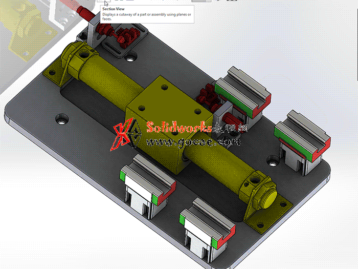 每日一练：#51 无杆气缸 上下移动 滑台 solidworks 完整免费视频教程