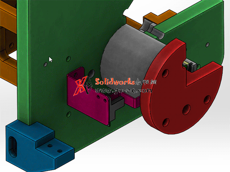 每日一练：#52 电机旋转机构 solidworks 视频教程