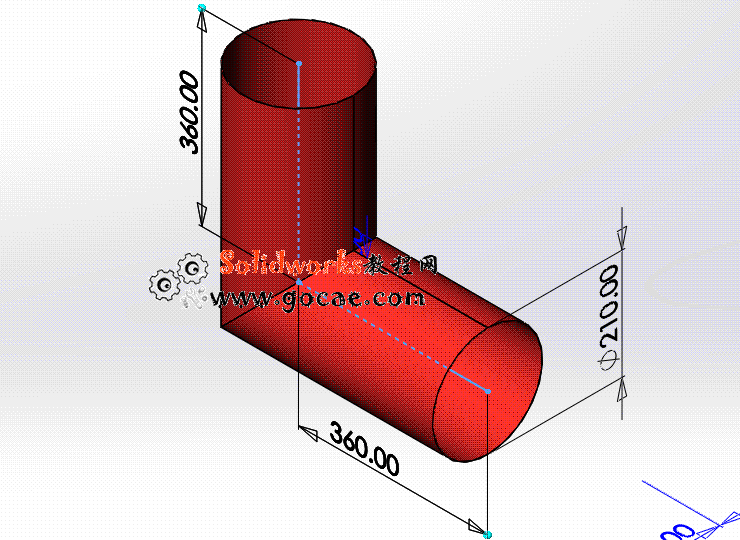 每日一练：#70 两节等径圆柱弯头 solidworks 薄板放样 | 钣金视频教程