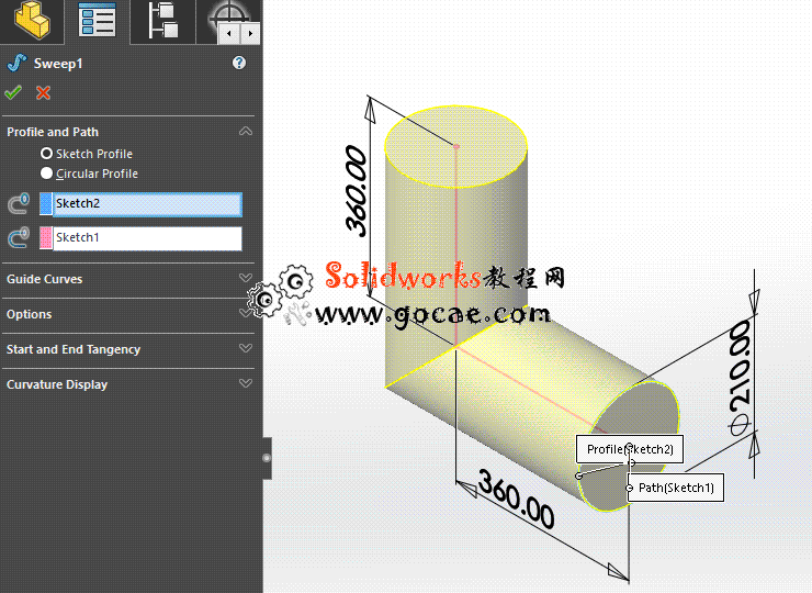 每日一练：#70 两节等径圆柱弯头 solidworks 薄板放样 | 钣金视频教程