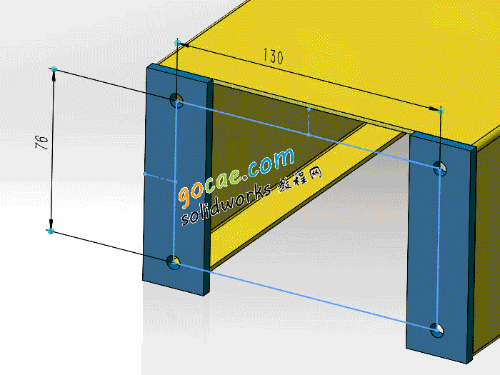 ex6: 支架 钣金 练习图纸 三维建模练习 | solidworks 新人入门