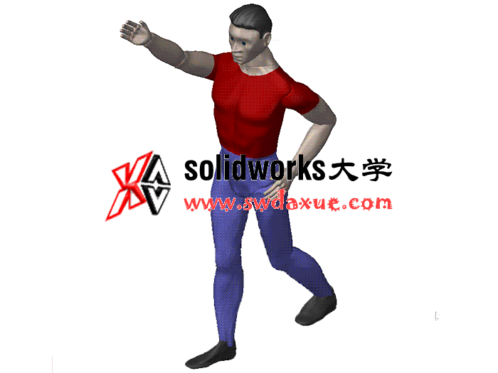 可调整姿势人体 方案素材 solidworks 3D 零件库
