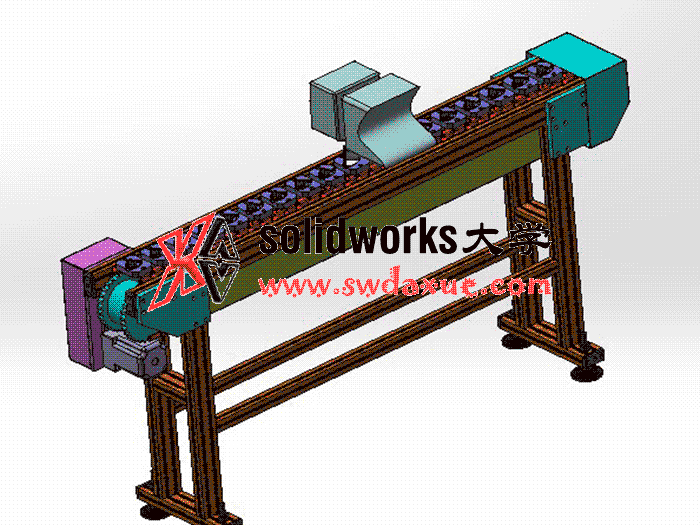 20套链条输送机图纸合集 solidworks三维模型 3D图纸