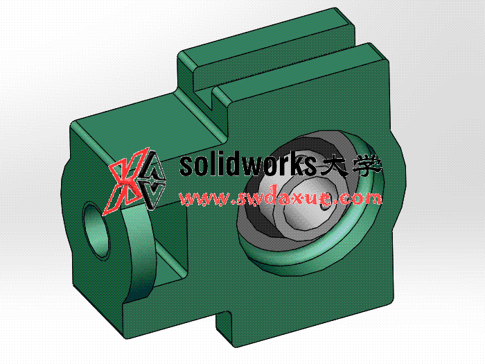 solidworks 标准件 #11 UCK 带滑块座轴承 GB╱T 7810 3D模型零件库 标准查询