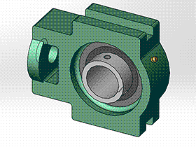 solidworks 标准件 #12 UCT 带滑块座顶丝外球面球轴承 GB╱T 7810 3D模型零件库 标准查询