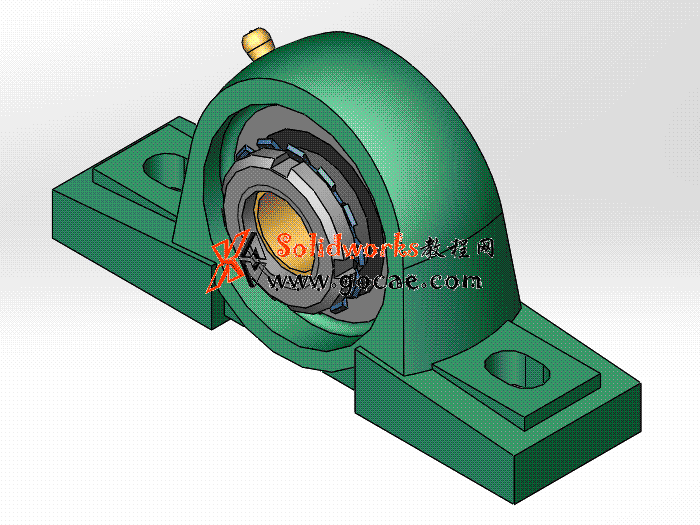 solidworks 标准件 #15 UKP+H 带立式座轴承 GB╱T 7810 3D模型零件库 标准查询