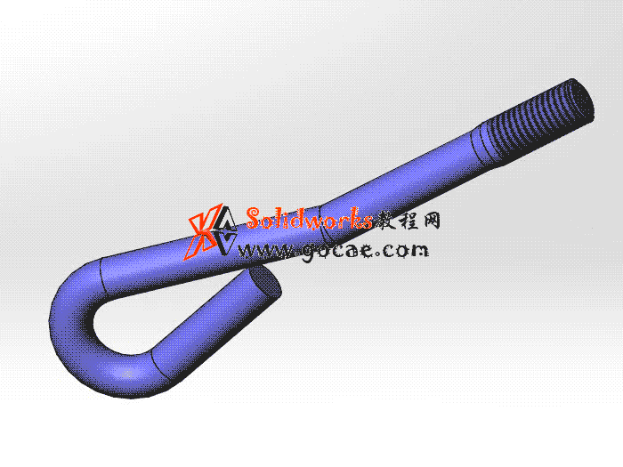 solidworks 标准件 #35 地脚螺栓 GB╱T 799 3D模型 三维零件库  标准查询