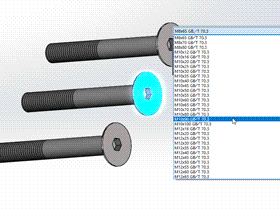 solidworks 标准件 #104 内六角沉头螺钉  GB/T 70.3 solidworks 3D模型