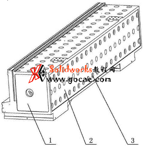 龙门机床的圆形筋式横梁