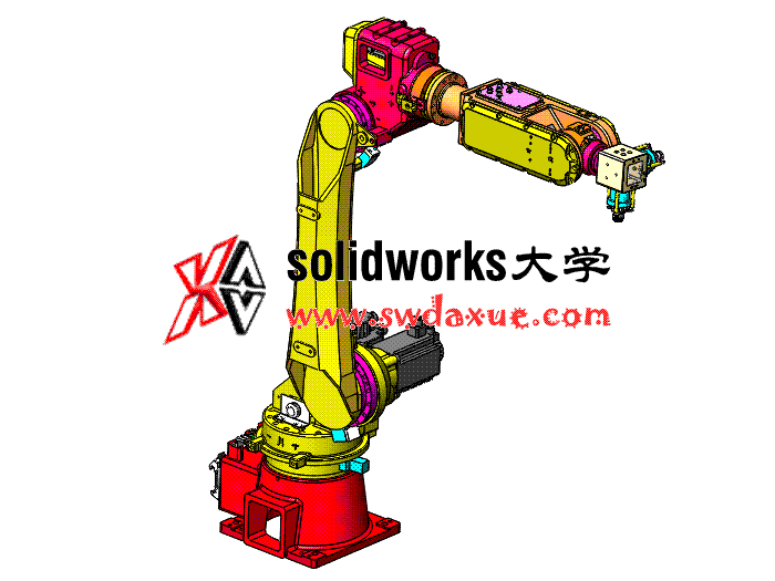 5套机械手 solidworks三维模型 3D图纸