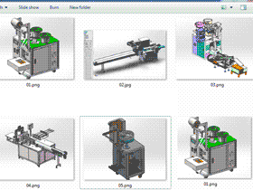 5套包装机 solidworks三维模型 3D图纸