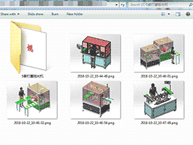 5套打磨抛光机 solidworks三维模型 3D图纸