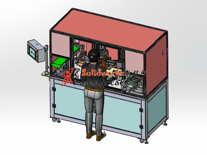 5套打磨抛光机 solidworks三维模型 3D图纸