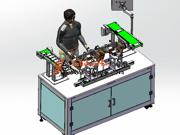 5套打磨抛光机 solidworks三维模型 3D图纸